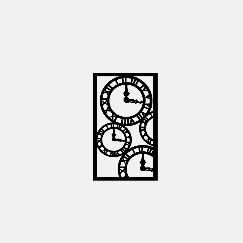 Vintage Clock Faces Design