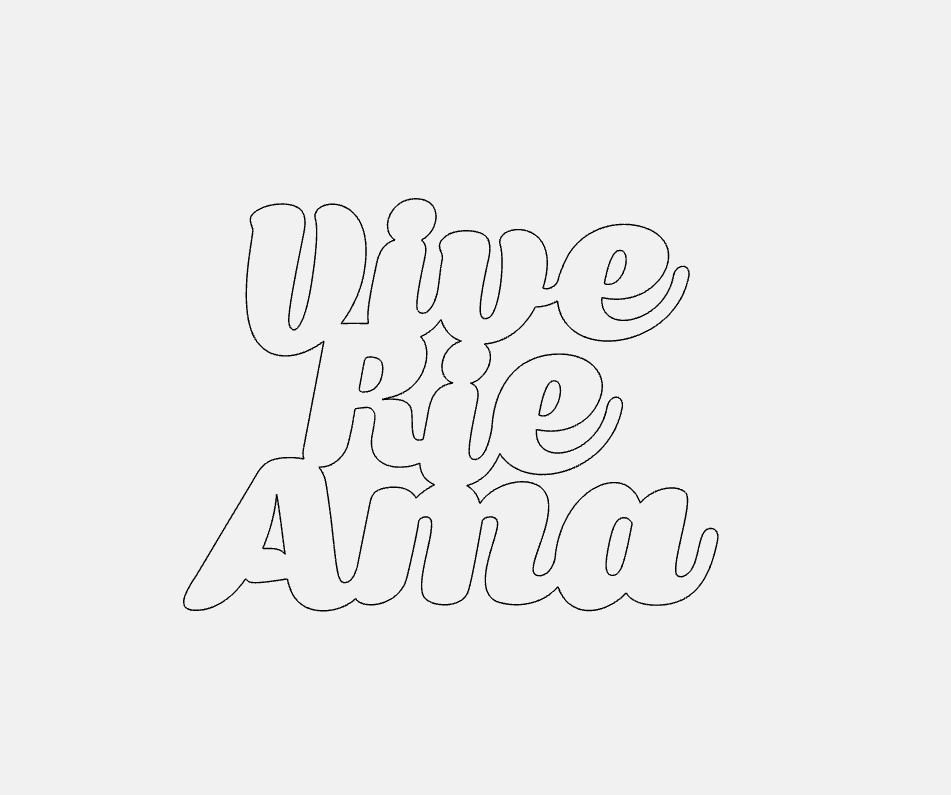 Vive Rie Ama Decorative Phrase