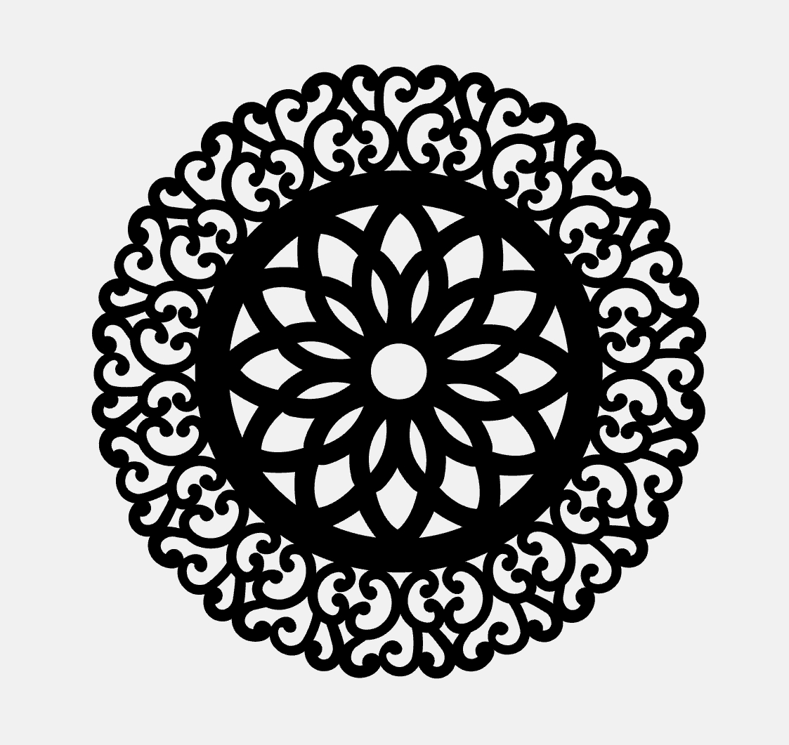 Mandala Cut File Laser Cut