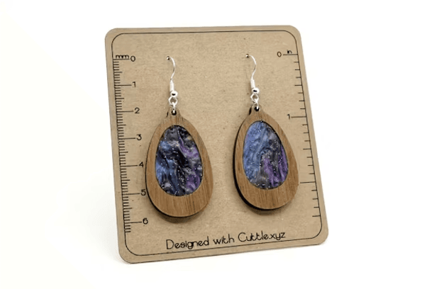 Free Teardrop Inlay Earrings