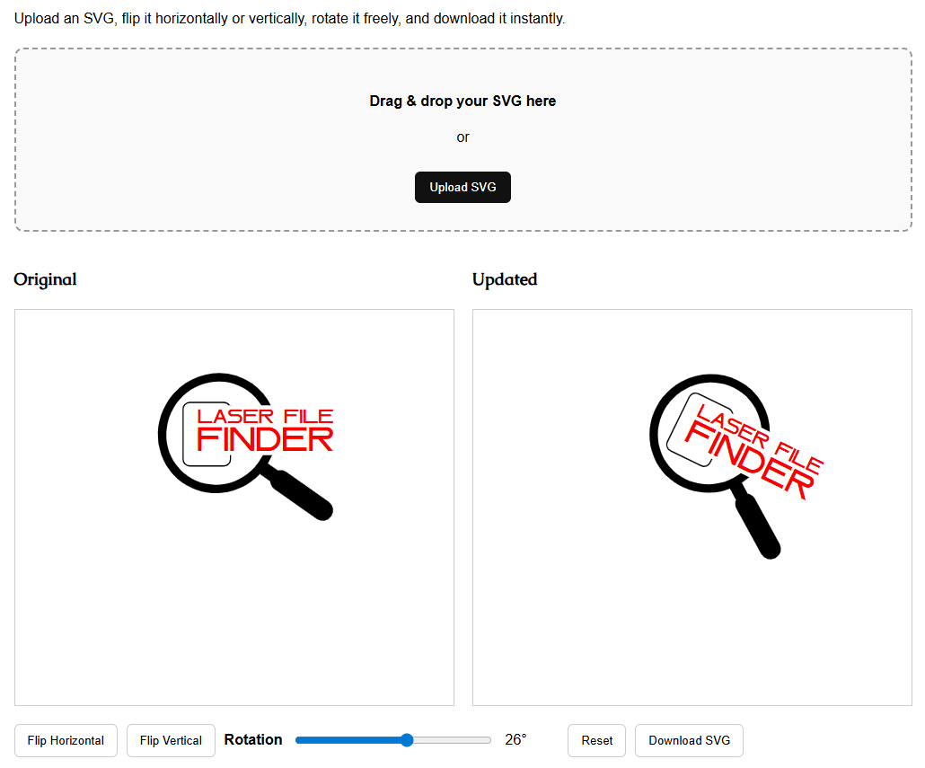 Free SVG Flip Tool – Rotate & Mirror SVGs Online